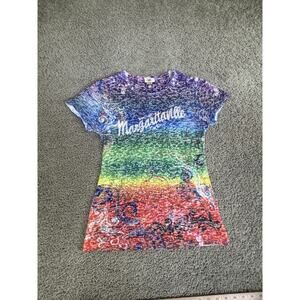Margaritaville Shirt Girls XL Multicolor Short Sleeve Key West Graphic Tee
